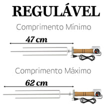Carregar imagem no visualizador da galeria, Espeto Giratório Elétrico