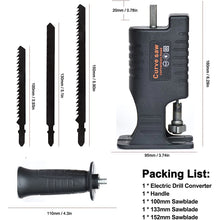 Carregar imagem no visualizador da galeria, Serra Adaptadora p/ Furadeira + Lâmina – Ideal p/ Madeira e Plástico