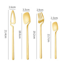 Carregar imagem no visualizador da galeria, MODUS 4" Talheres De Aço Inox Dourado