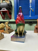 Escultura Lobo Multi-Colorido 3D