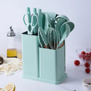 KIT Utensílios de Cozinha 19 Peças em Silicone