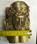 Busto Jesus Cristo Coroa Espinhos Dourado 3d