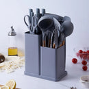 KIT Utensílios de Cozinha 19 Peças em Silicone