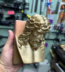 Busto Jesus Cristo Coroa Espinhos Dourado 3d