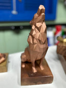 Estatueta Artesanal Lobo Original 3D