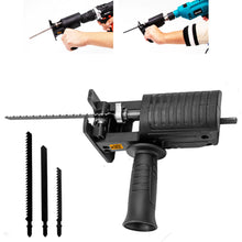 Carregar imagem no visualizador da galeria, Serra Adaptadora p/ Furadeira + Lâmina – Ideal p/ Madeira e Plástico
