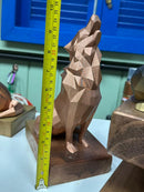 Estatueta Artesanal Lobo Original 3D