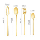 MODUS 4" Talheres De Aço Inox Dourado