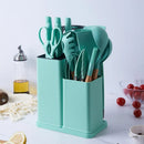 KIT Utensílios de Cozinha 19 Peças em Silicone